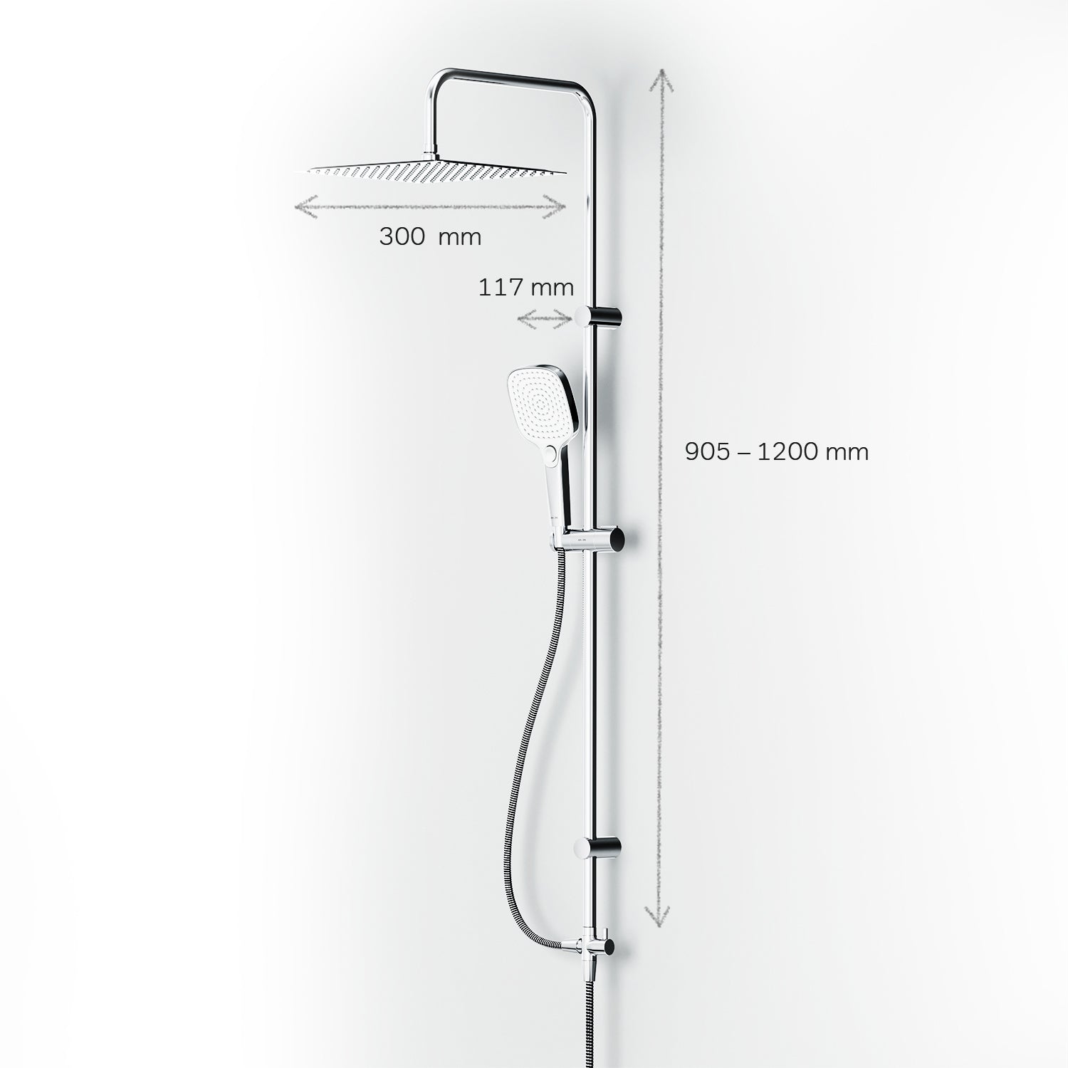 F078X000 Duschsystem Play Regendusche set Duschsäule