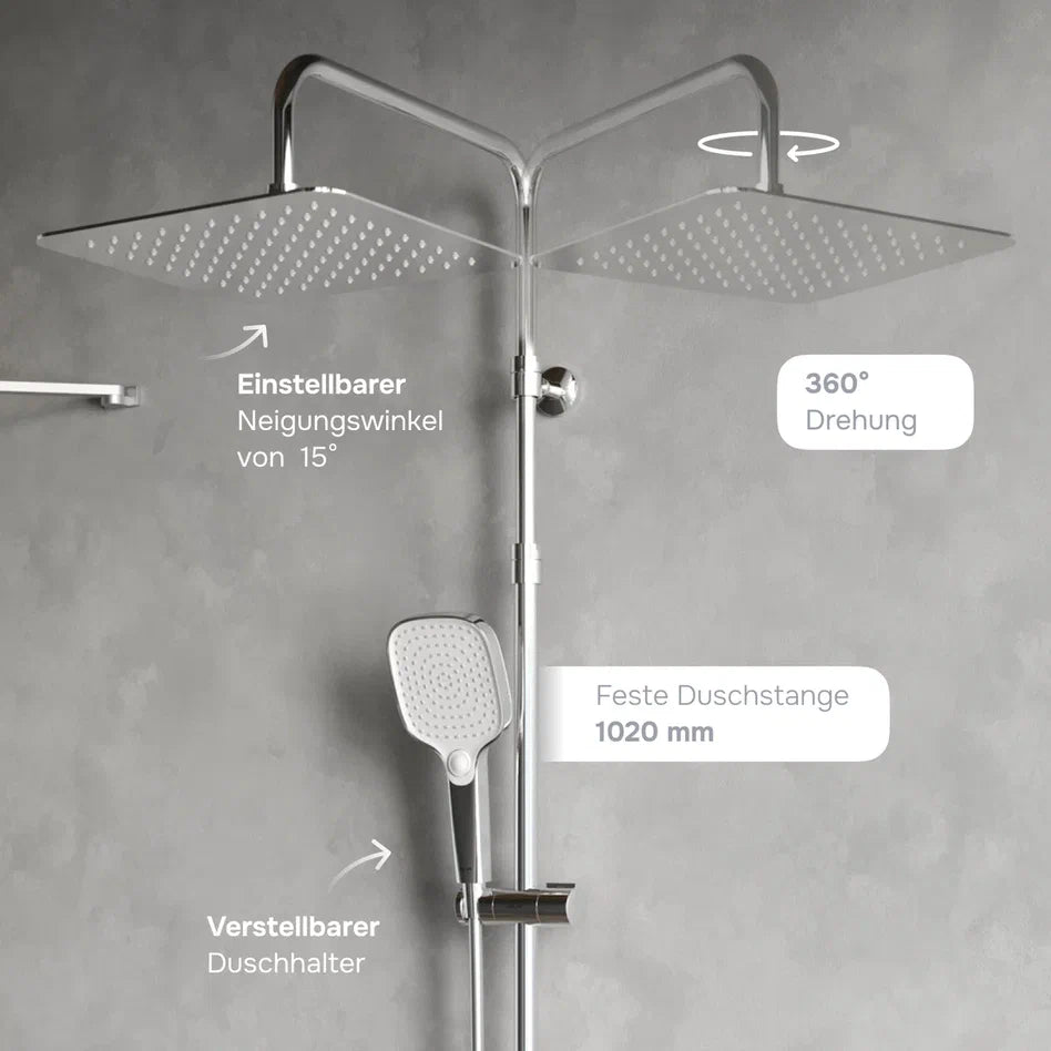 Duschsystem Play mit Regendusche – F078X000