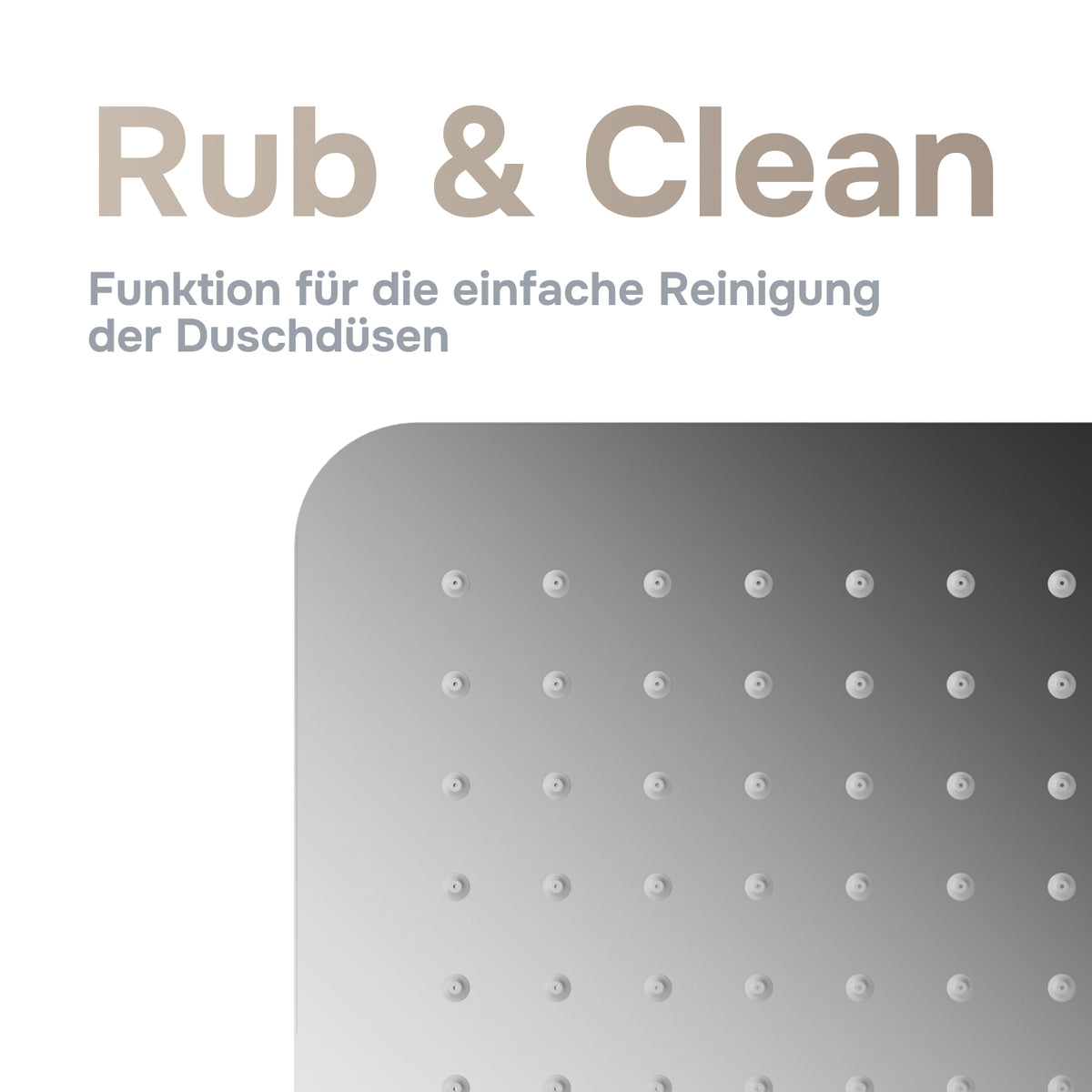 Duschsystem Play mit Thermostat und Regendusche – F078X400