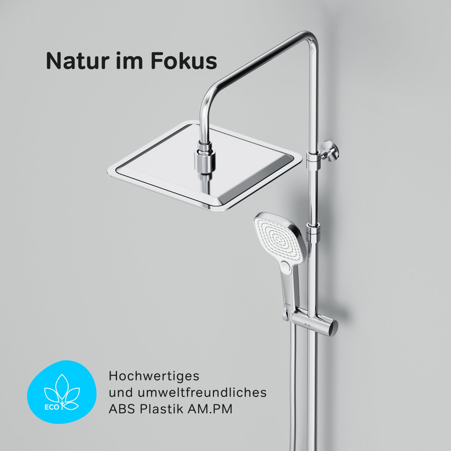 F078X400 Duschsystem mit Thermostat Duscharmatur Play Regendusche set Duschsäule