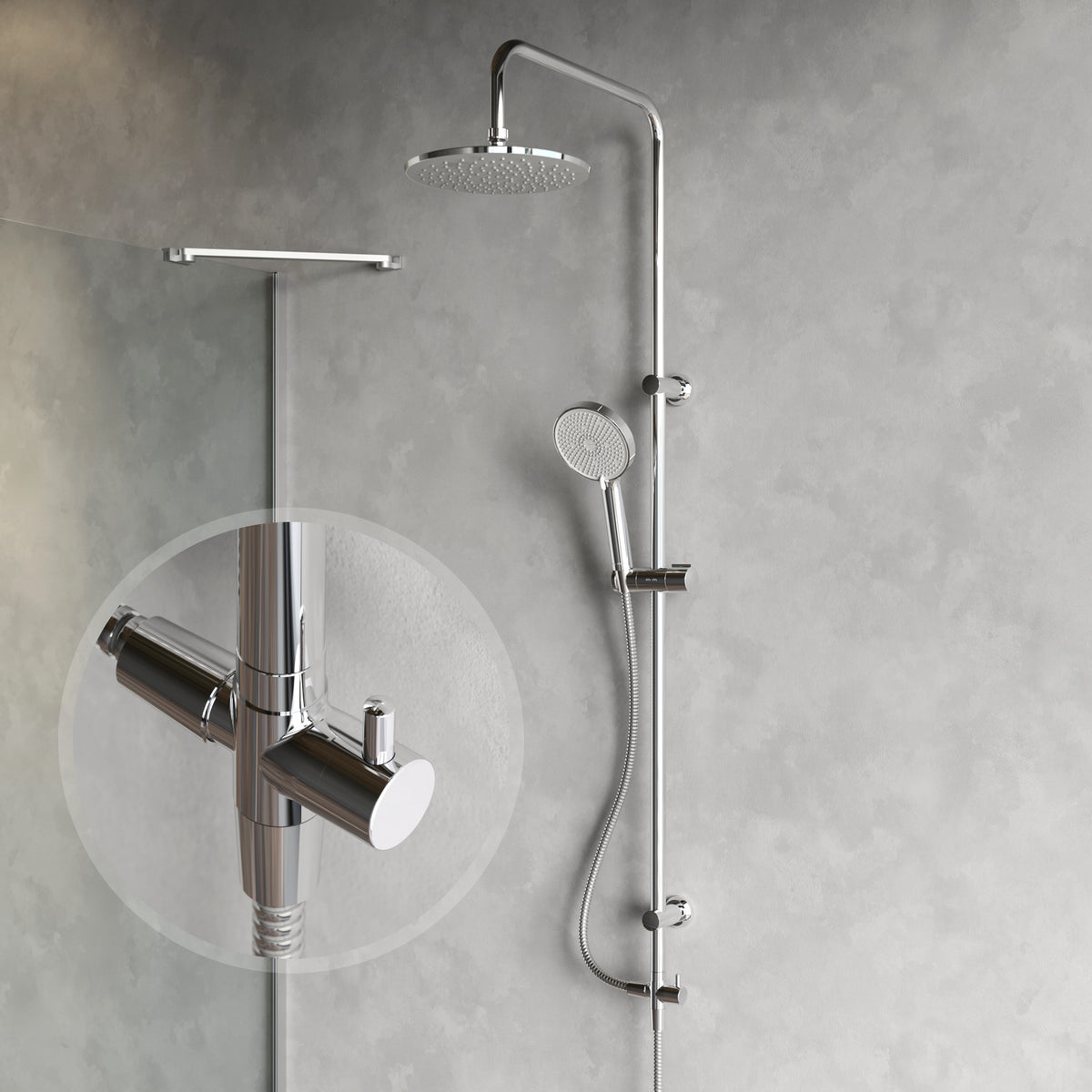 Système de douche ludique avec douche à effet pluie–F078Y000