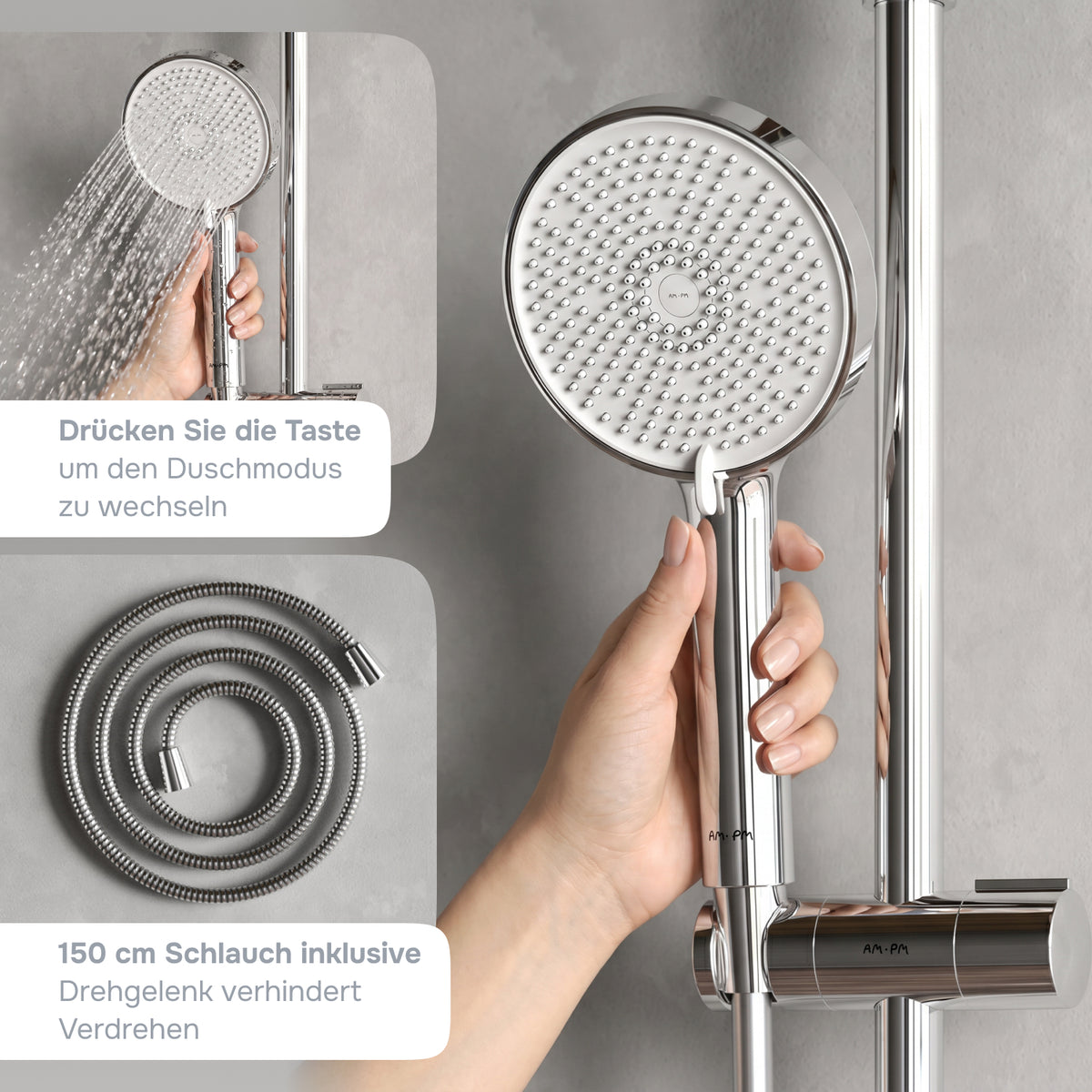 Système de douche ludique avec douche à effet pluie–F078Y000