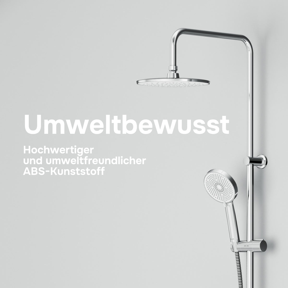 Système de douche Play avec thermostat et douche à effet pluie–F078Y400
