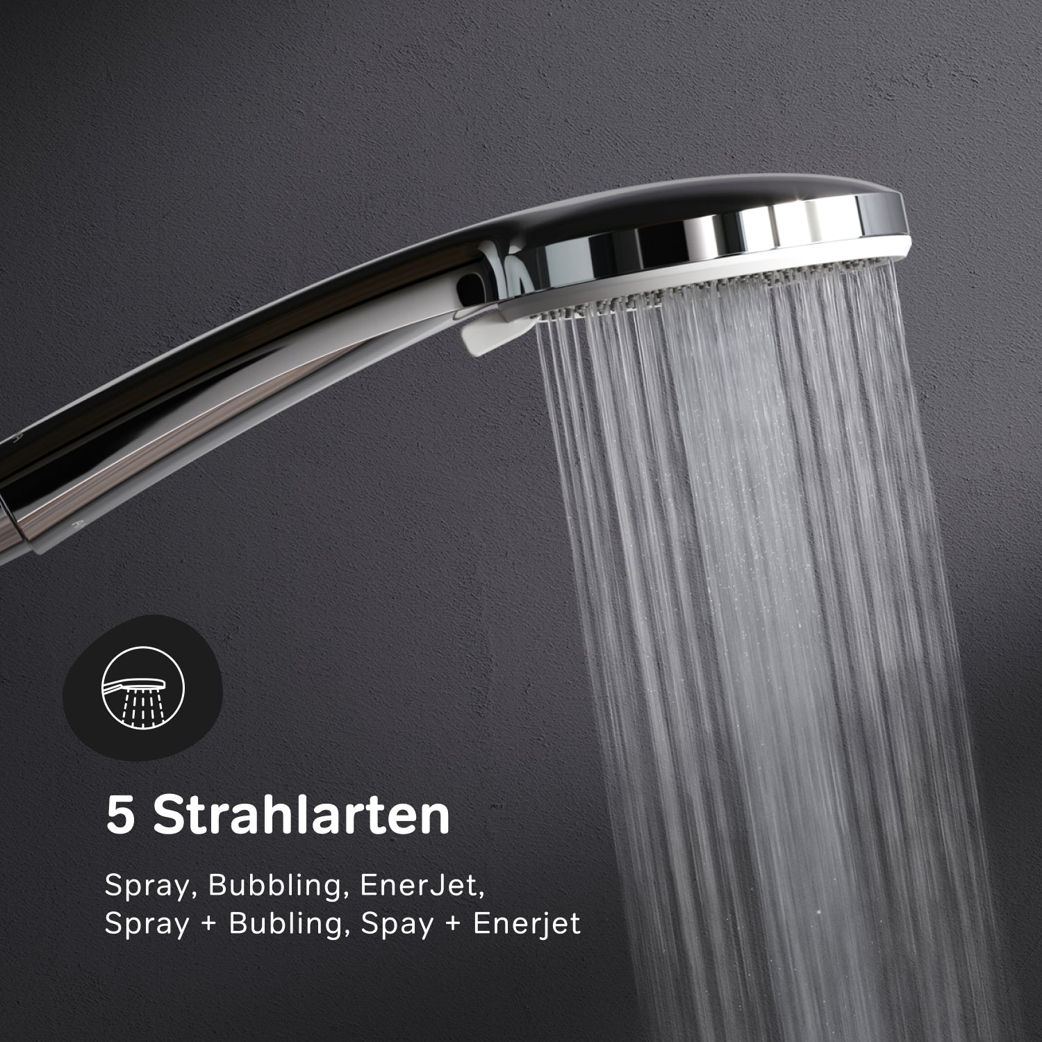 Système de douche F078Y400 avec thermostat, robinetterie, ensemble de douche effet pluie Play, colonne de douche