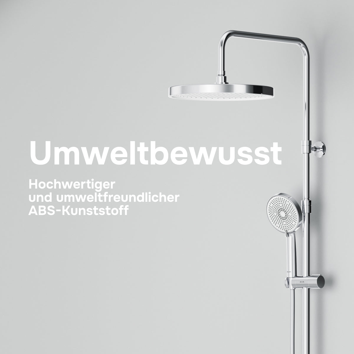 Système de douche Play avec thermostat et douche à effet pluie–F078Z400