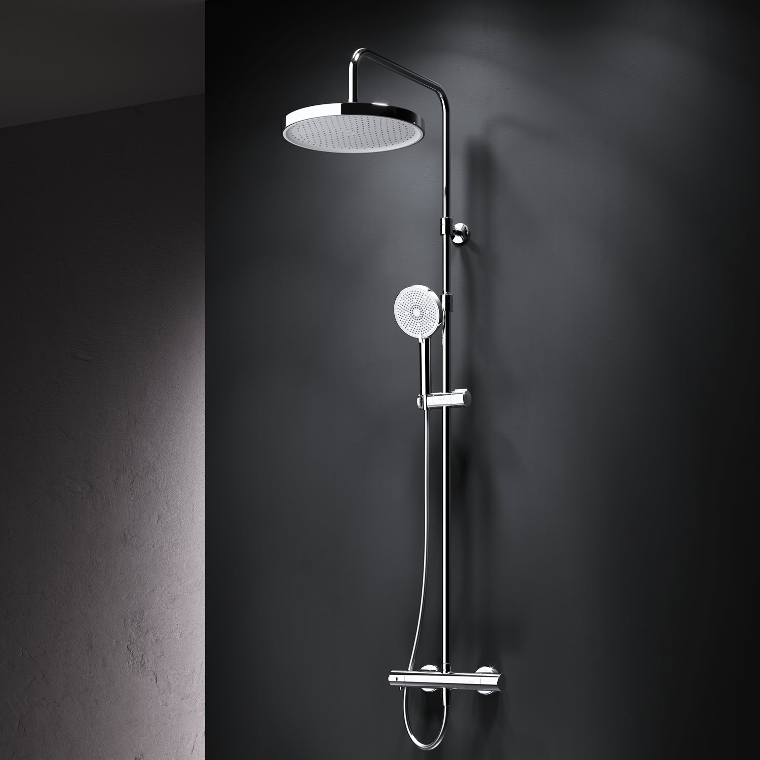 Système de douche F078Z400 avec thermostat, robinetterie, ensemble de douche effet pluie Play, colonne de douche