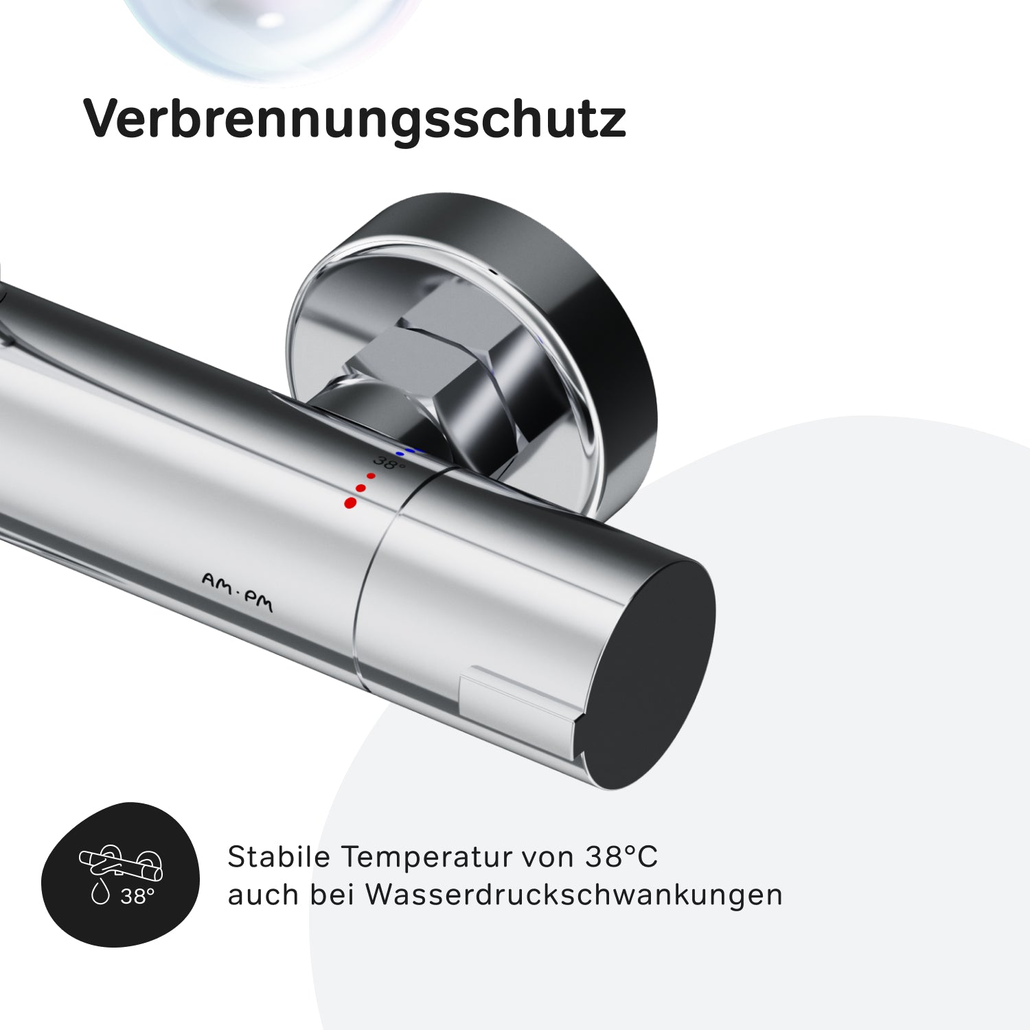 Système de douche F078Z400 avec thermostat, robinetterie, ensemble de douche effet pluie Play, colonne de douche