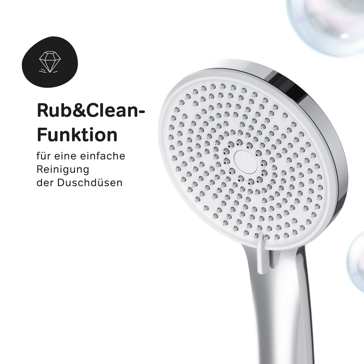 Système de douche Play avec thermostat et douche à effet pluie–F078Z400