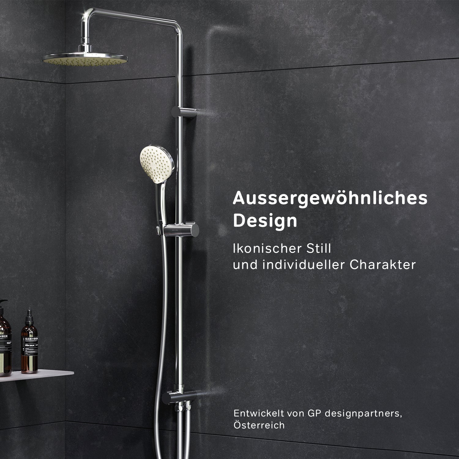 F0790000 Duschsystem Gem Regendusche set Duschsäule ampm-store.de