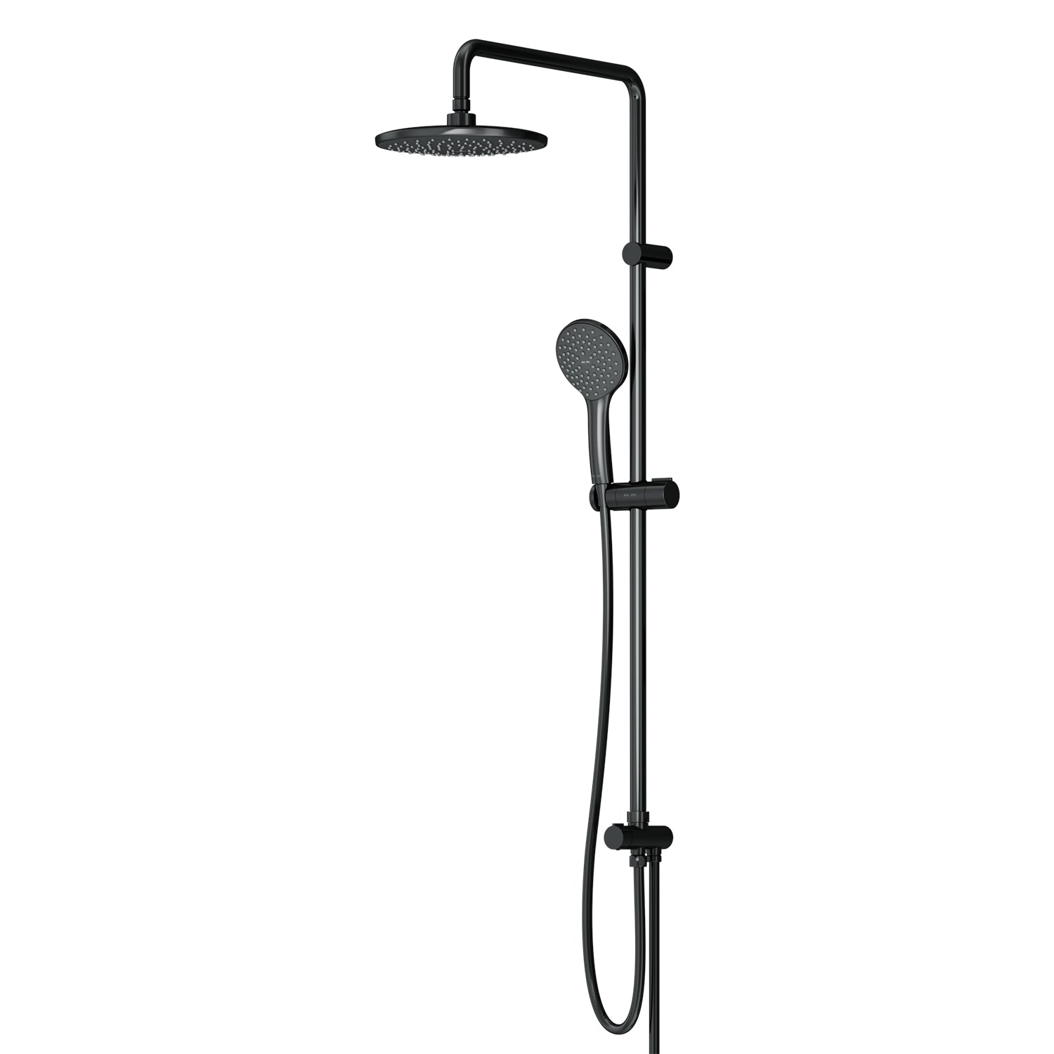 F0790022 Duschsystem Gem Regendusche set Duschsäule, Schwarz ampm-store.de