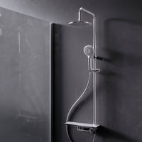 F079H700 Duschsystem mit Regalmischer Flash Regendusche set Duschsäule ampm-store.de