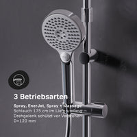 F079H700 Duschsystem mit Regalmischer Flash Regendusche set Duschsäule ampm-store.de