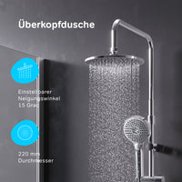 F079H700 Duschsystem mit Regalmischer Flash Regendusche set Duschsäule ampm-store.de