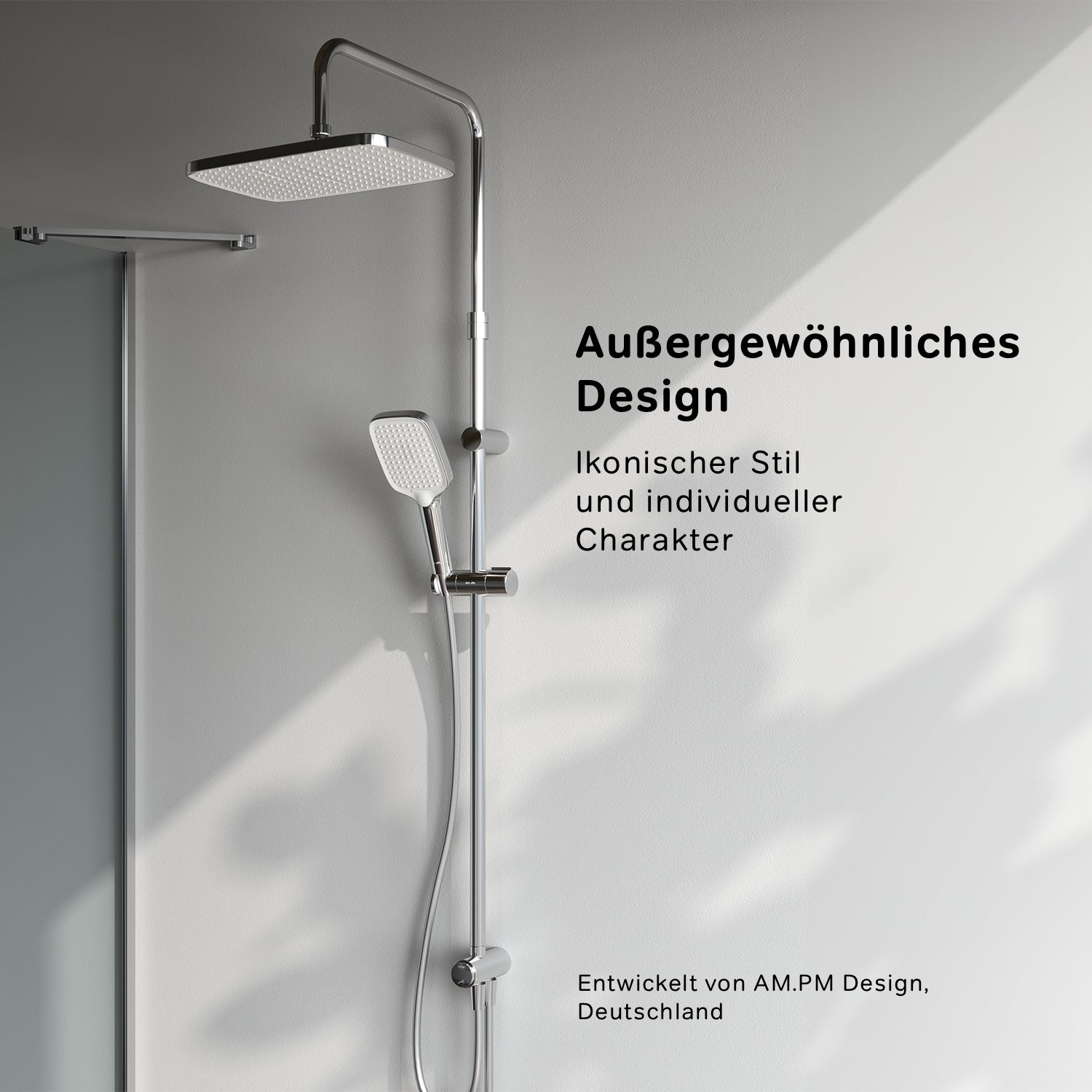 F07FA000 Duschsystem Func Regendusche set Duschsäule ampm-store.de