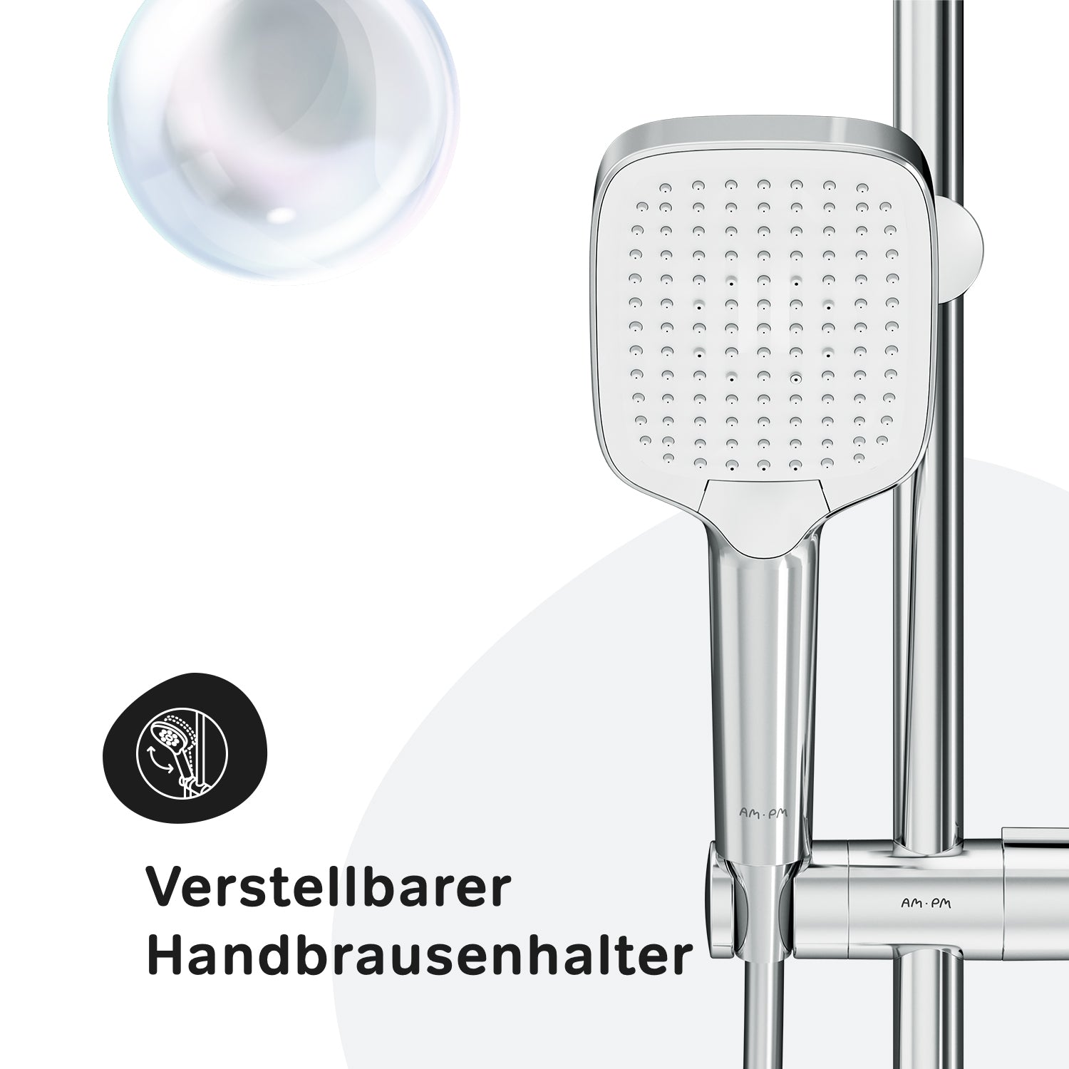 F07FA000 Duschsystem Func Regendusche set Duschsäule ampm-store.de