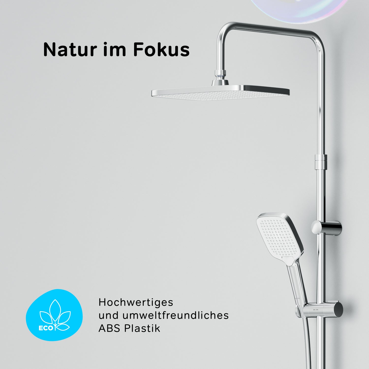 F07FA000 Duschsystem Func Regendusche set Duschsäule ampm-store.de