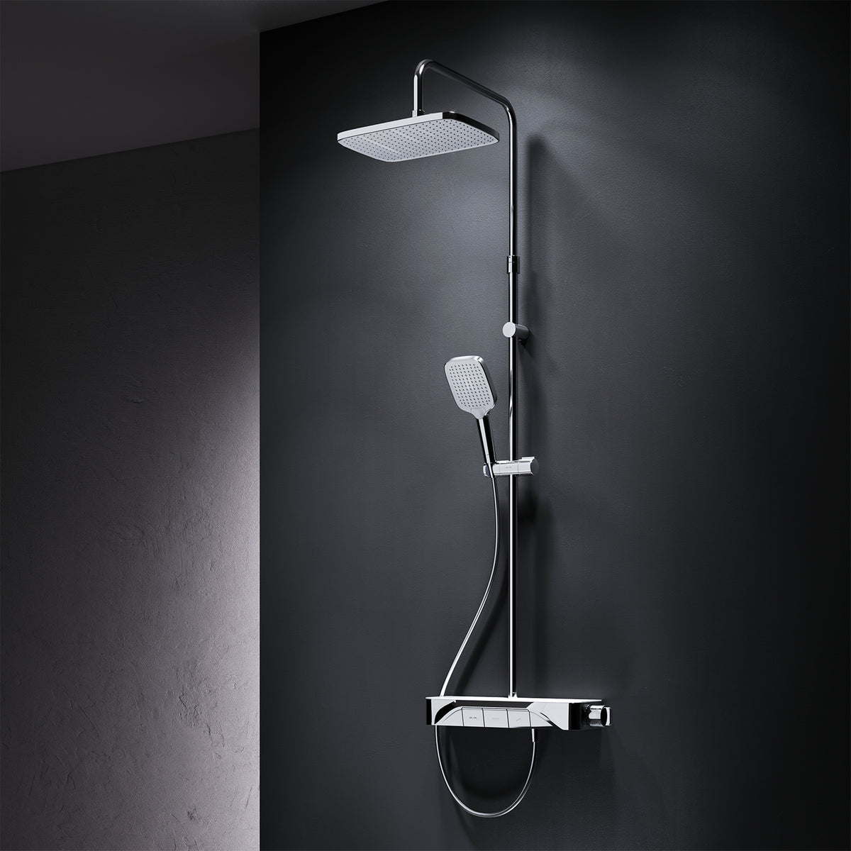 Système de douche Func avec thermostat et douche de pluie–F07FA200