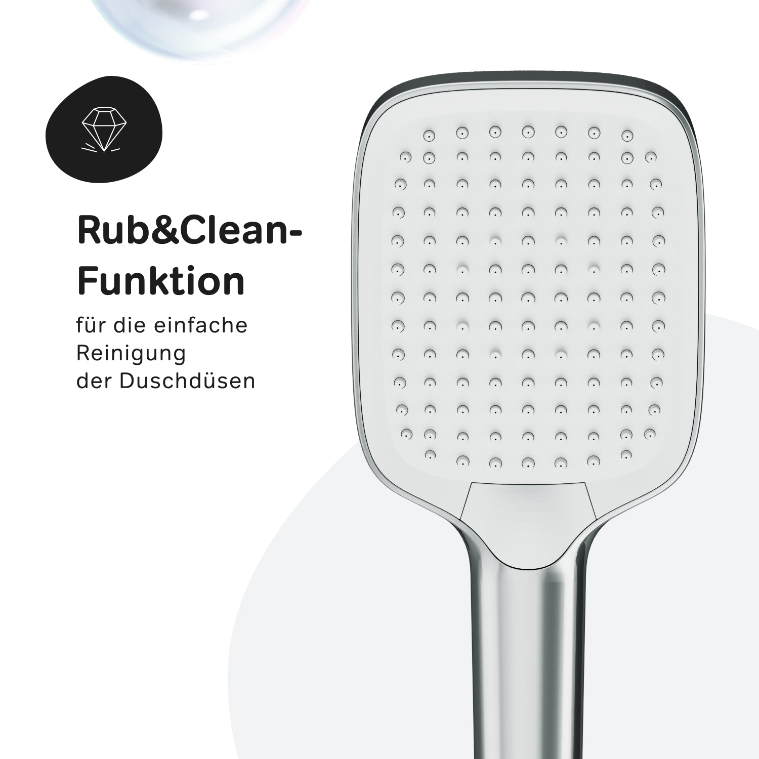 F07FA200 Système de douche avec robinetterie de douche thermostatique Func ensemble de douche à effet pluie colonne de douche