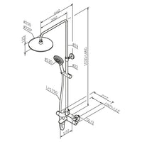 F07LA500 Like ShowerSpot mit Thermostat Armatur und Wanneneinlauf | Online Store von AM.PM