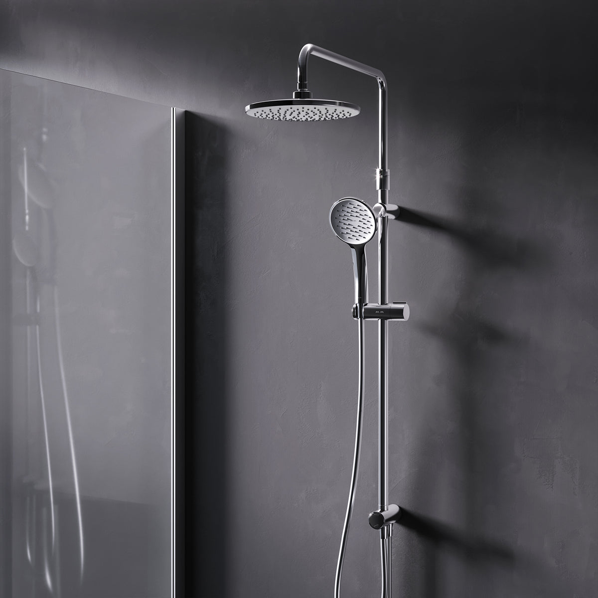 F07TA000 Duschsystem Hit Regendusche set Duschsäule ampm-store.de