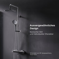 F07TA400 Duschsystem mit Thermostat Duscharmatur Hit Regendusche set Duschsäule ampm-store.de