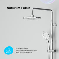 F07TA400 Duschsystem mit Thermostat Duscharmatur Hit Regendusche set Duschsäule ampm-store.de