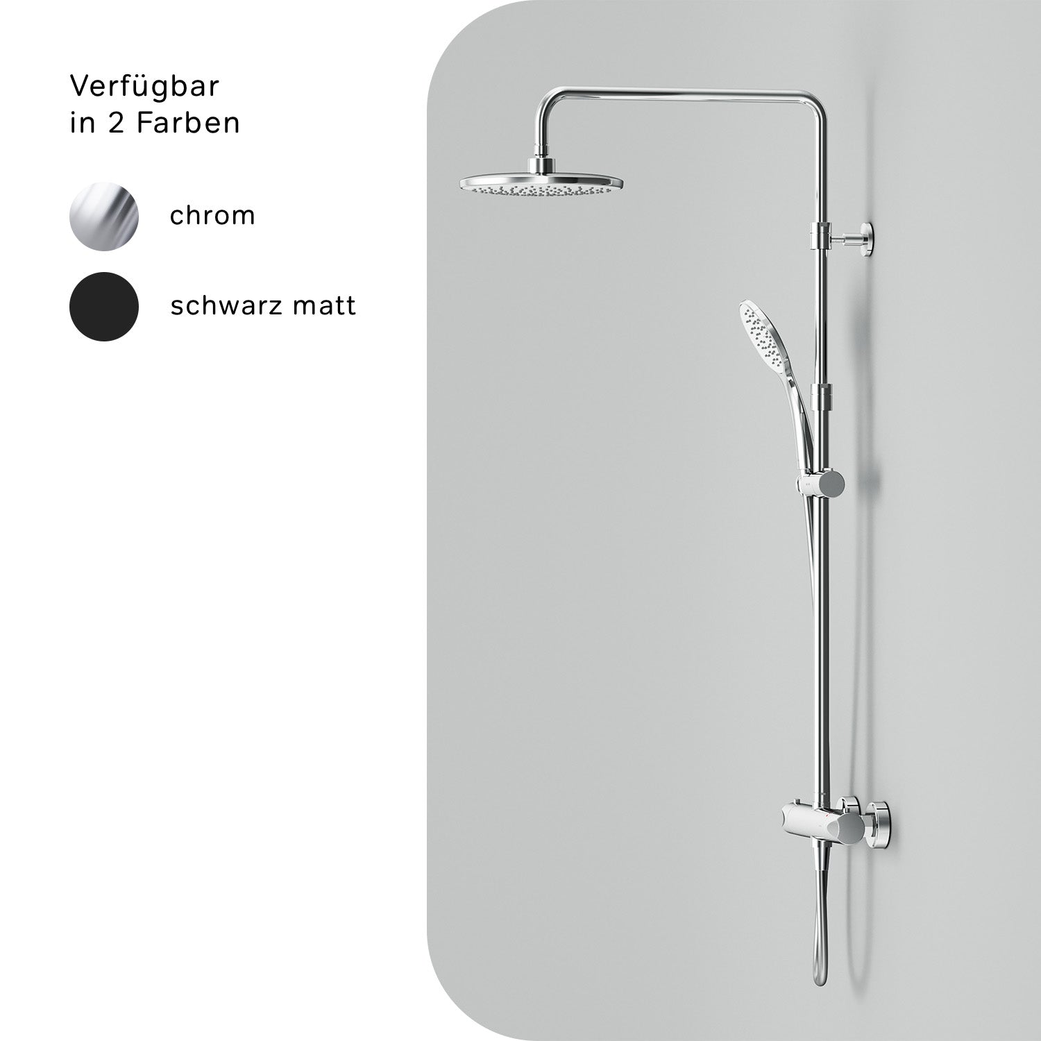 F07TA400 Duschsystem mit Thermostat Duscharmatur Hit Regendusche set Duschsäule ampm-store.de