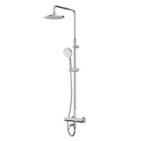F07TA500 Duschsystem mit Thermostat Armatur und Wanneneinlauf Hit Regendusche set Duschsäule ampm-store.de