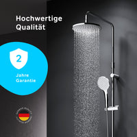 F07TA500 Duschsystem mit Thermostat Armatur und Wanneneinlauf Hit Regendusche set Duschsäule ampm-store.de