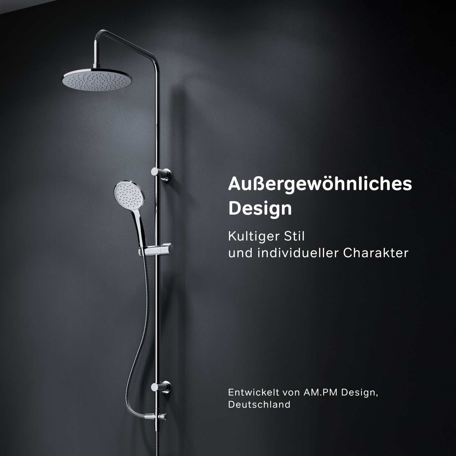 F07TB000 Duschsystem Hit Regendusche set Duschsäule