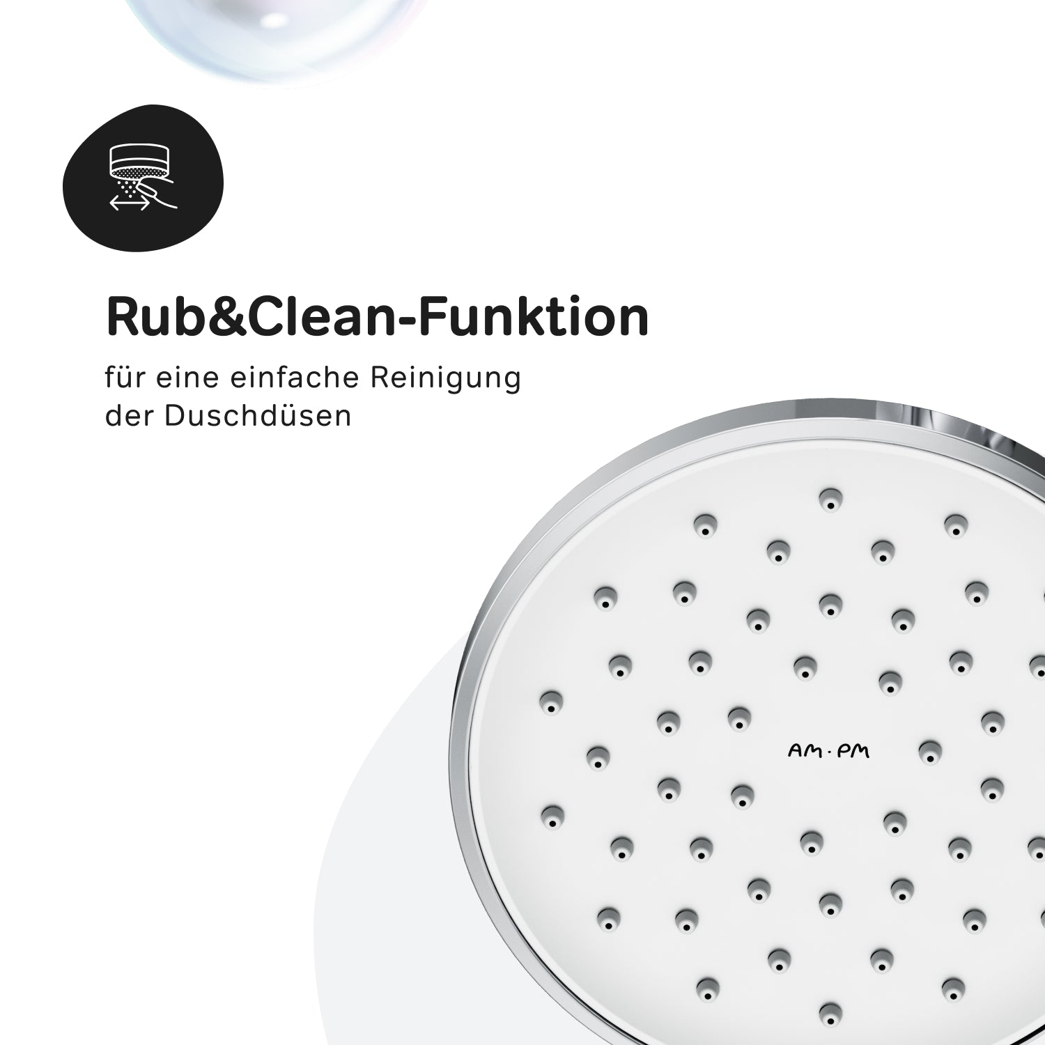 F07TB000 Duschsystem Hit Regendusche set Duschsäule