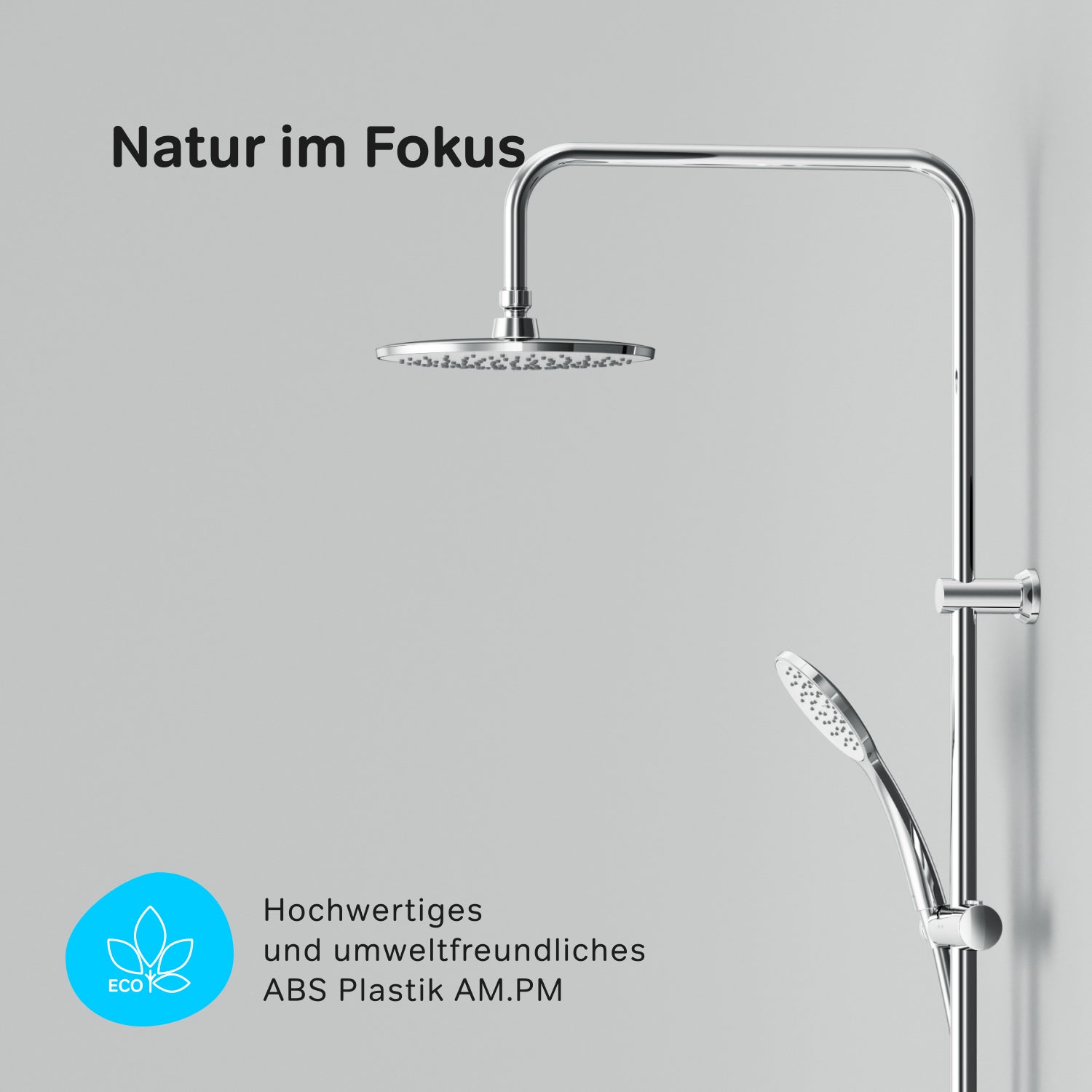 F07TB000 Duschsystem Hit Regendusche set Duschsäule