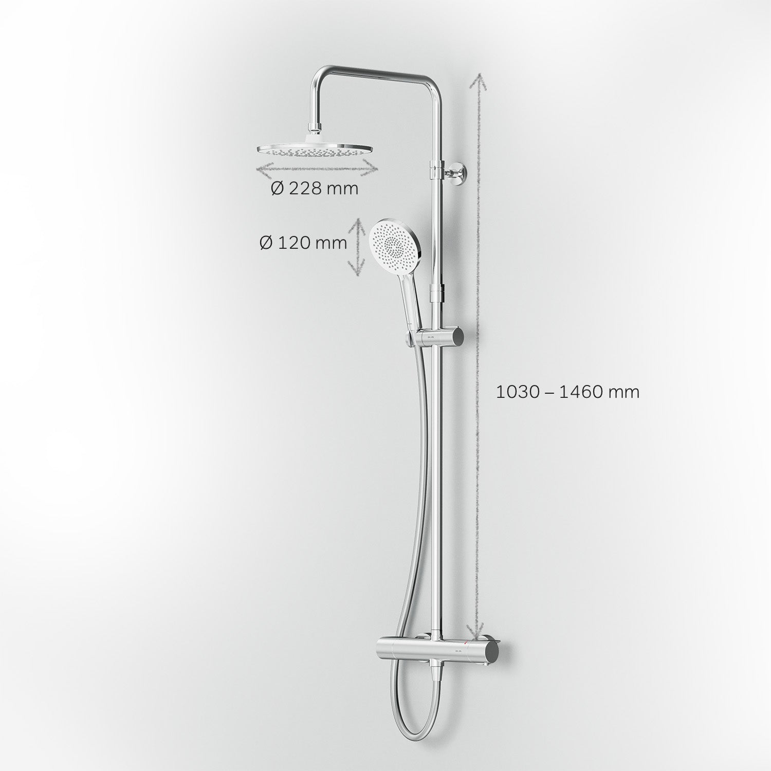 F07XA400 X-Joy Ensemble de douche avec robinet thermostatique