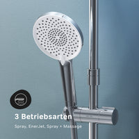F07XA400 Duschsystem mit Thermostat Duscharmatur X-Joy Regendusche set Duschsäule ampm-store.de