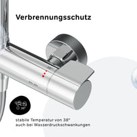 F07XA400 Duschsystem mit Thermostat Duscharmatur X-Joy Regendusche set Duschsäule ampm-store.de