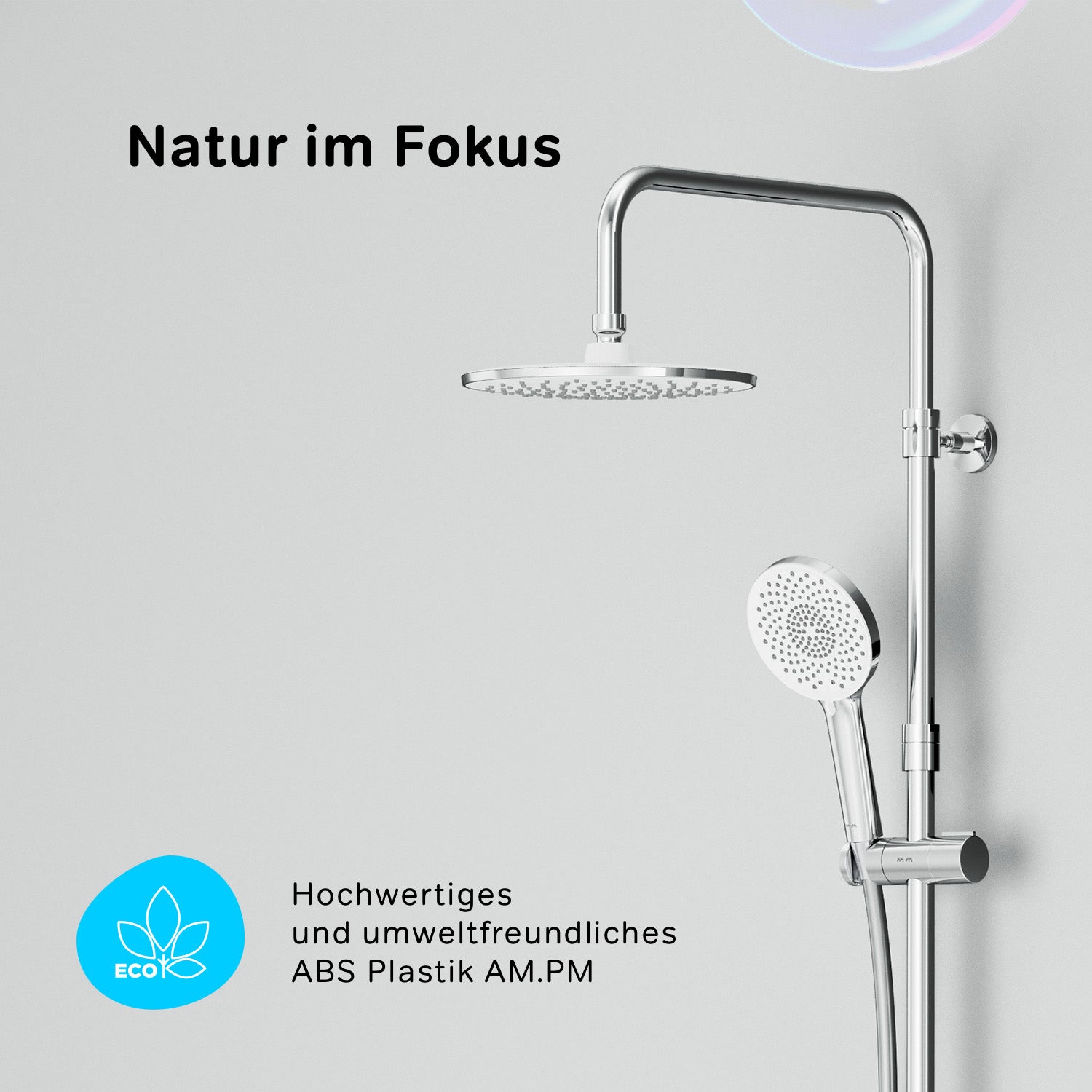 F07XA400 Duschsystem mit Thermostat Duscharmatur X-Joy Regendusche set Duschsäule ampm-store.de