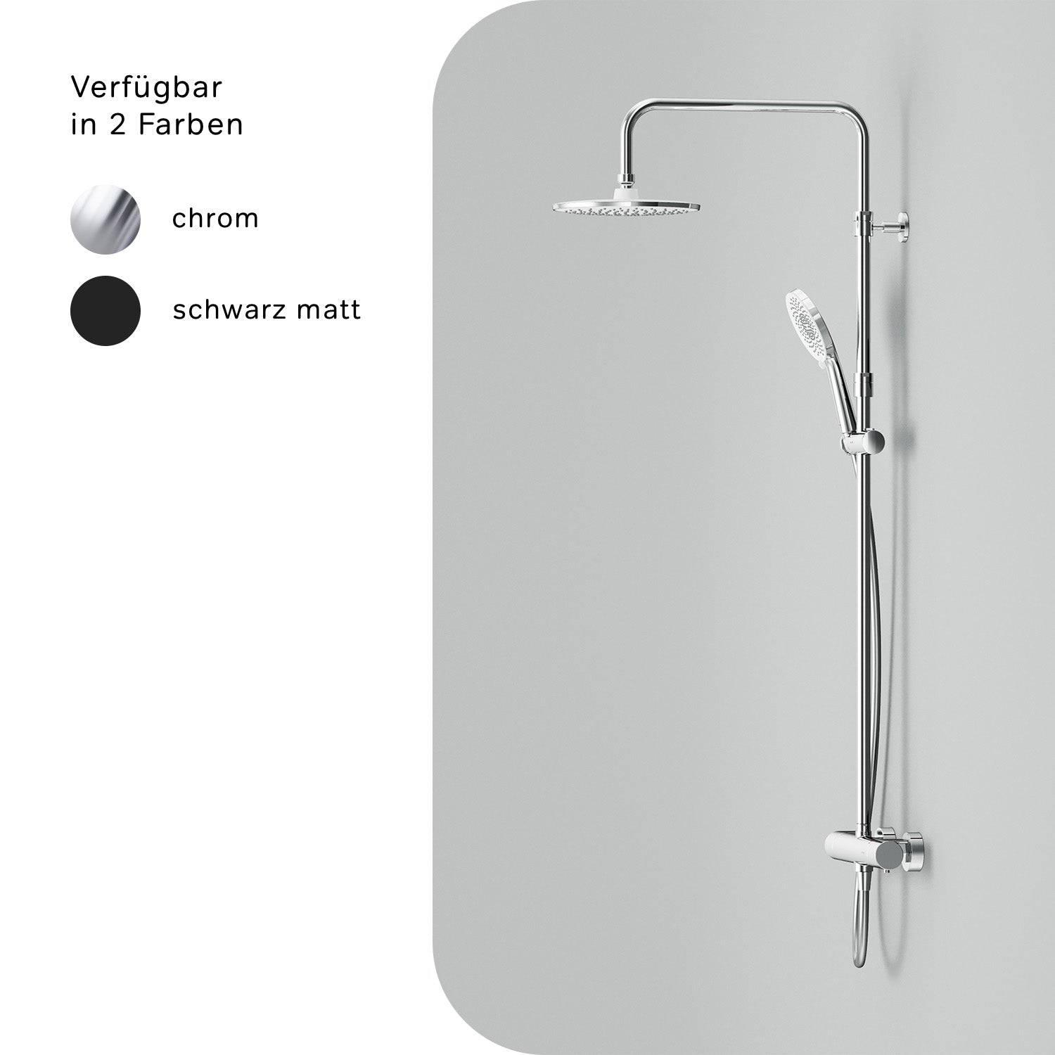 F07XA400 X-Joy Duschsystem mit Thermostat Duscharmatur