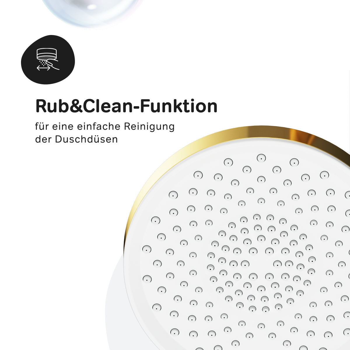 Système de douche X-Joy avec thermostat et douche de pluie, or–F07XA499