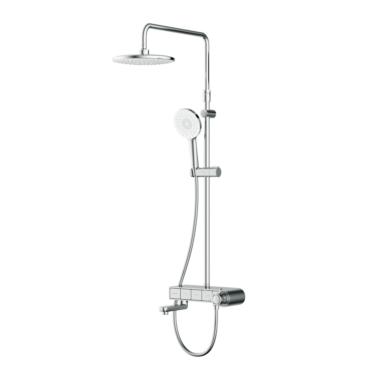 Système de douche X-Joy S avec thermostat et douche à effet pluie–F07XB300