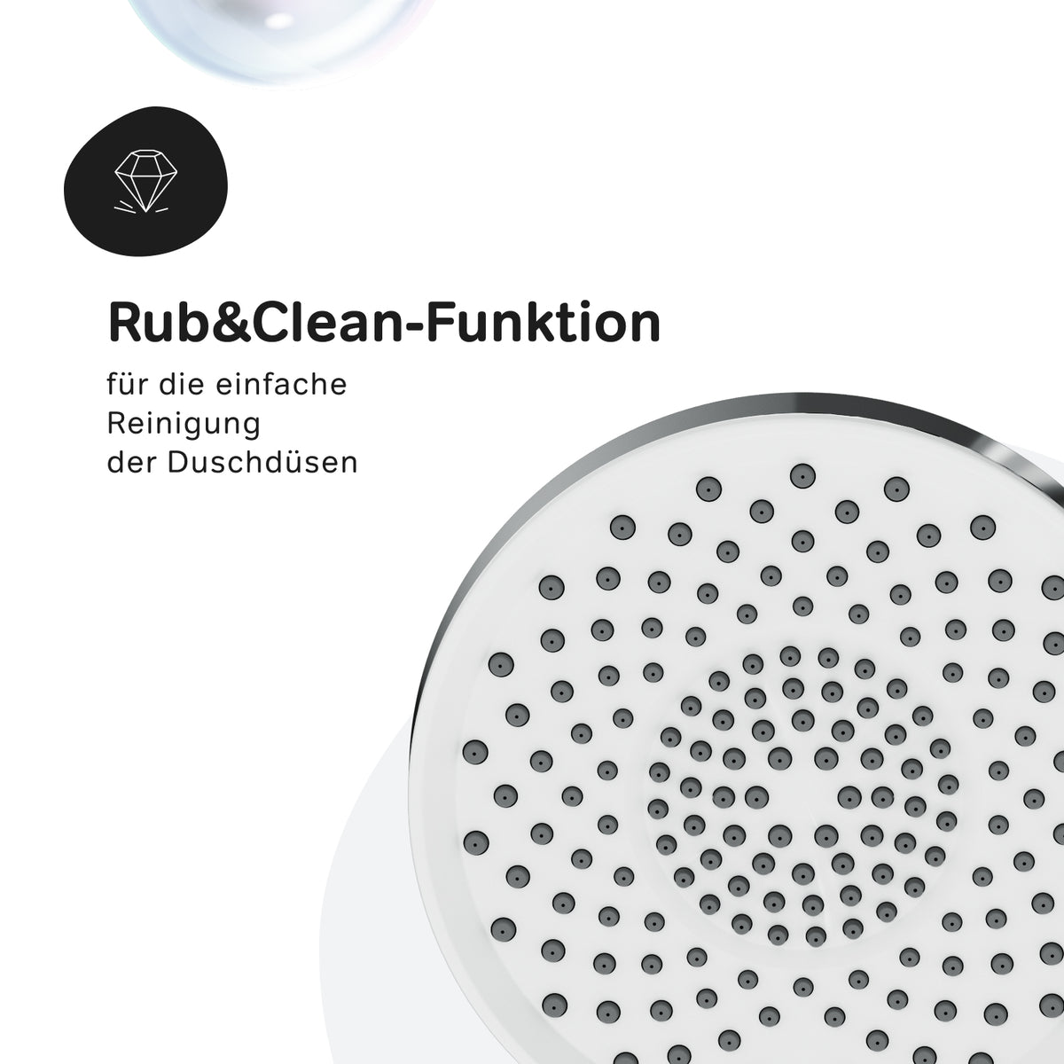 Système de douche X-Joy S avec thermostat et douche à effet pluie–F07XB300
