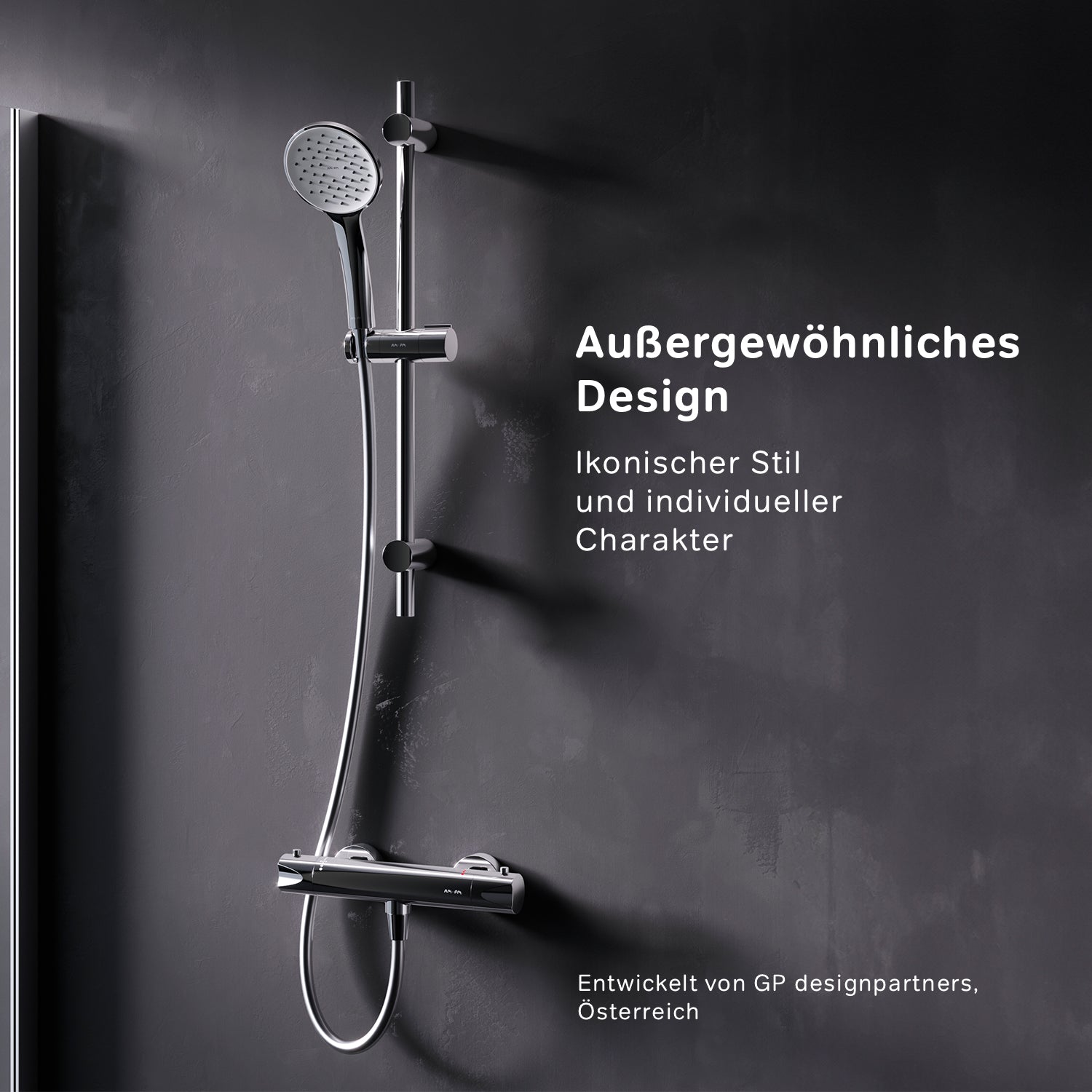 F408TA46 Hit Armaturen-Set: Thermostat Duscharmatur und Duschset ampm-store.de