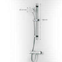F408TA46 Hit Armaturen-Set: Thermostat Duscharmatur und Duschset ampm-store.de
