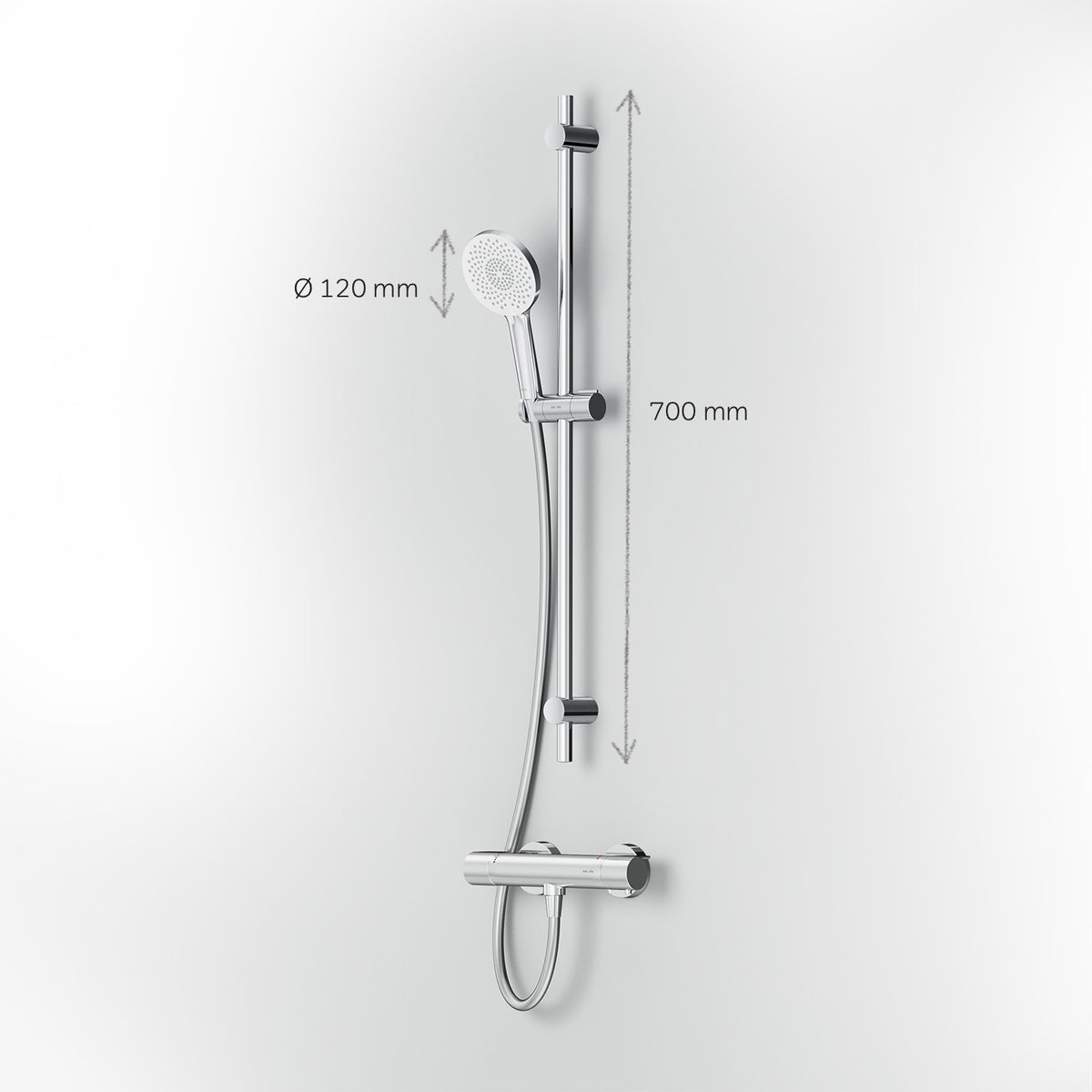 F408XA46 X-Joy Armaturen-Set: Thermostat Duscharmatur und Duschset ampm-store.de