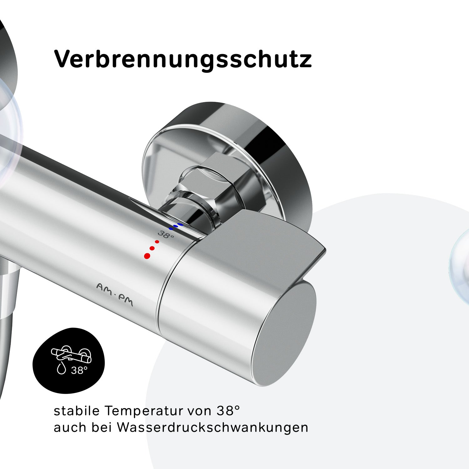 F408XA46 X-Joy Armaturen-Set: Thermostat Duscharmatur und Duschset ampm-store.de