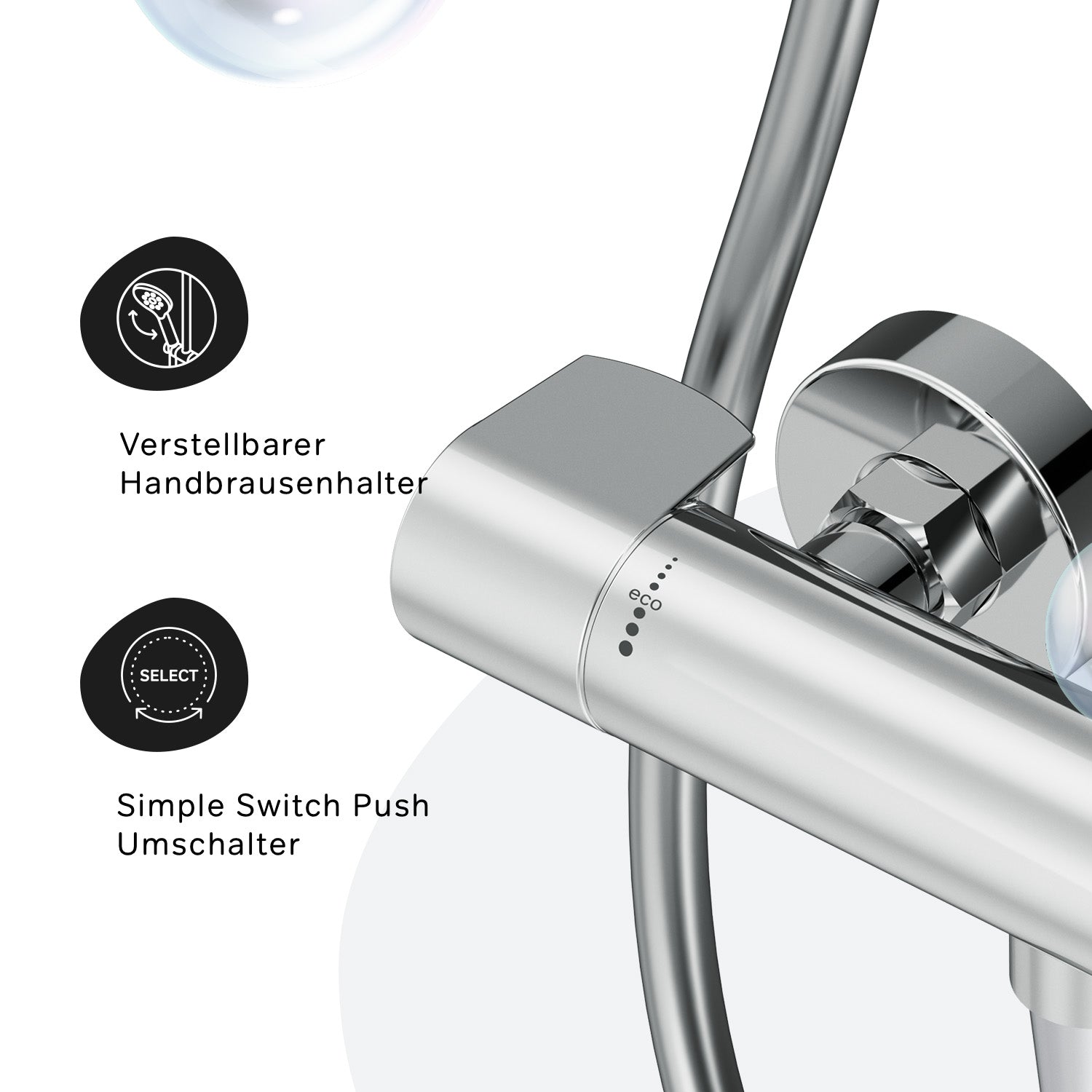 F408XA46 X-Joy Armaturen-Set: Thermostat Duscharmatur und Duschset ampm-store.de