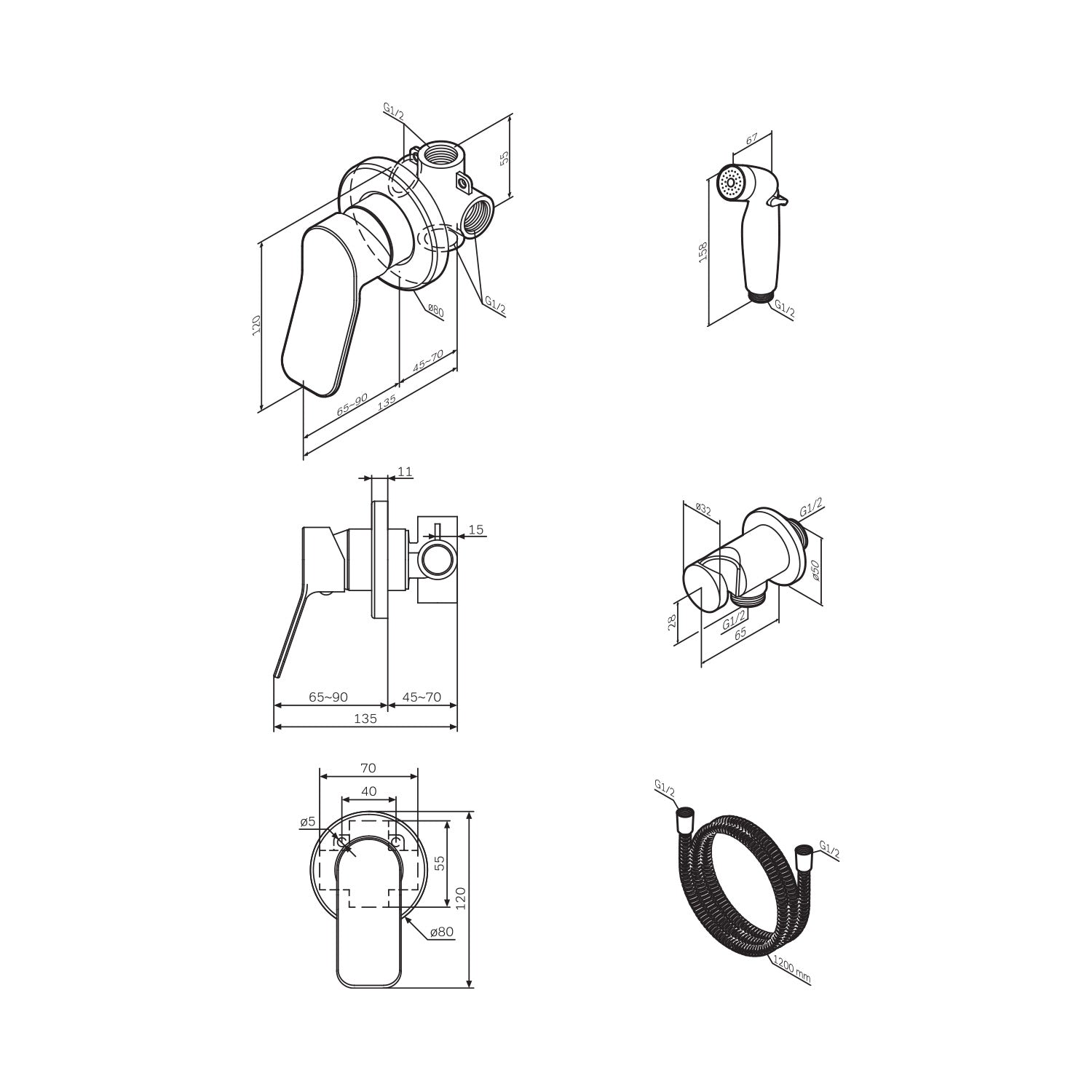 F40HXA00 Hygienikset X-Joy Bidet Set Bidet Handbrause ampm-store.de
