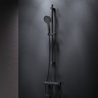 F428TA46 Hit Armaturen-Set: Thermostat Duscharmatur und Duschset, schwarz ampm-store.de
