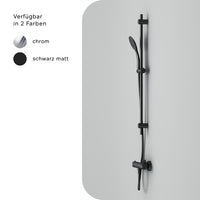 F428TA46 Hit Armaturen-Set: Thermostat Duscharmatur und Duschset, schwarz ampm-store.de