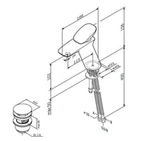 F70A82100 Spirit V2.0 Einhand-Waschtischmischer mit Ablaufgarnitur | Online Store von AM.PM