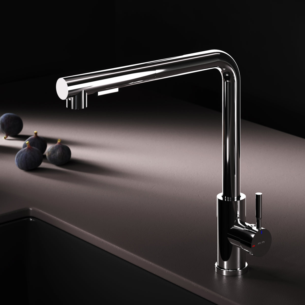 Robinet de cuisine X-Joy S avec bec pivotant et extensible–F85B05500